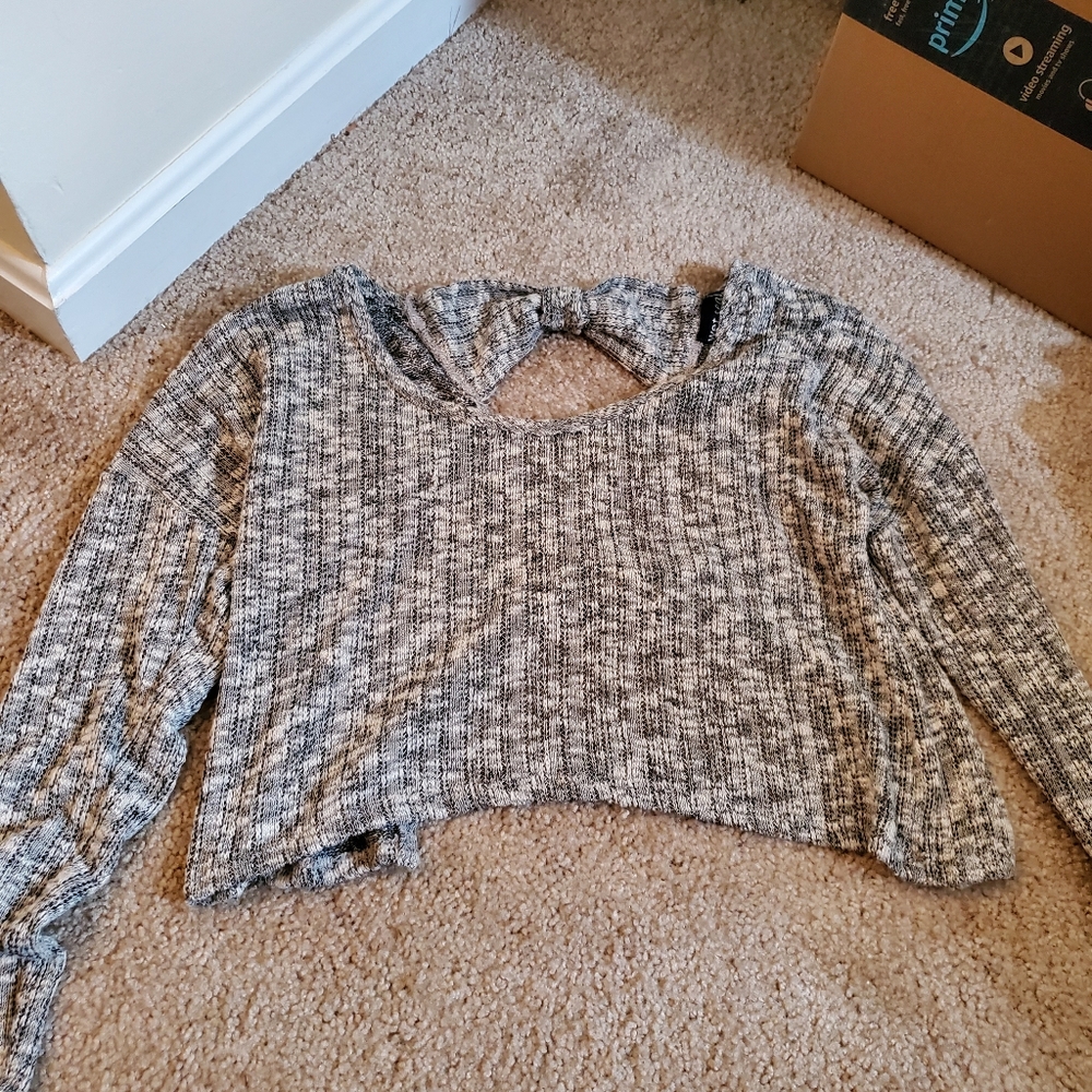 Long sleeve crop top